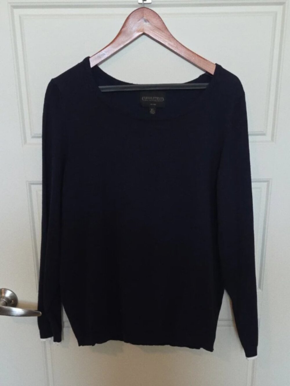 Absolutely Navy Markle Crew Neck Pullover Women's XL